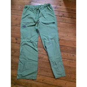 Cherokee Workwear Scrub Pants Olive Green Elastic Drawstring Cargo Small 4100